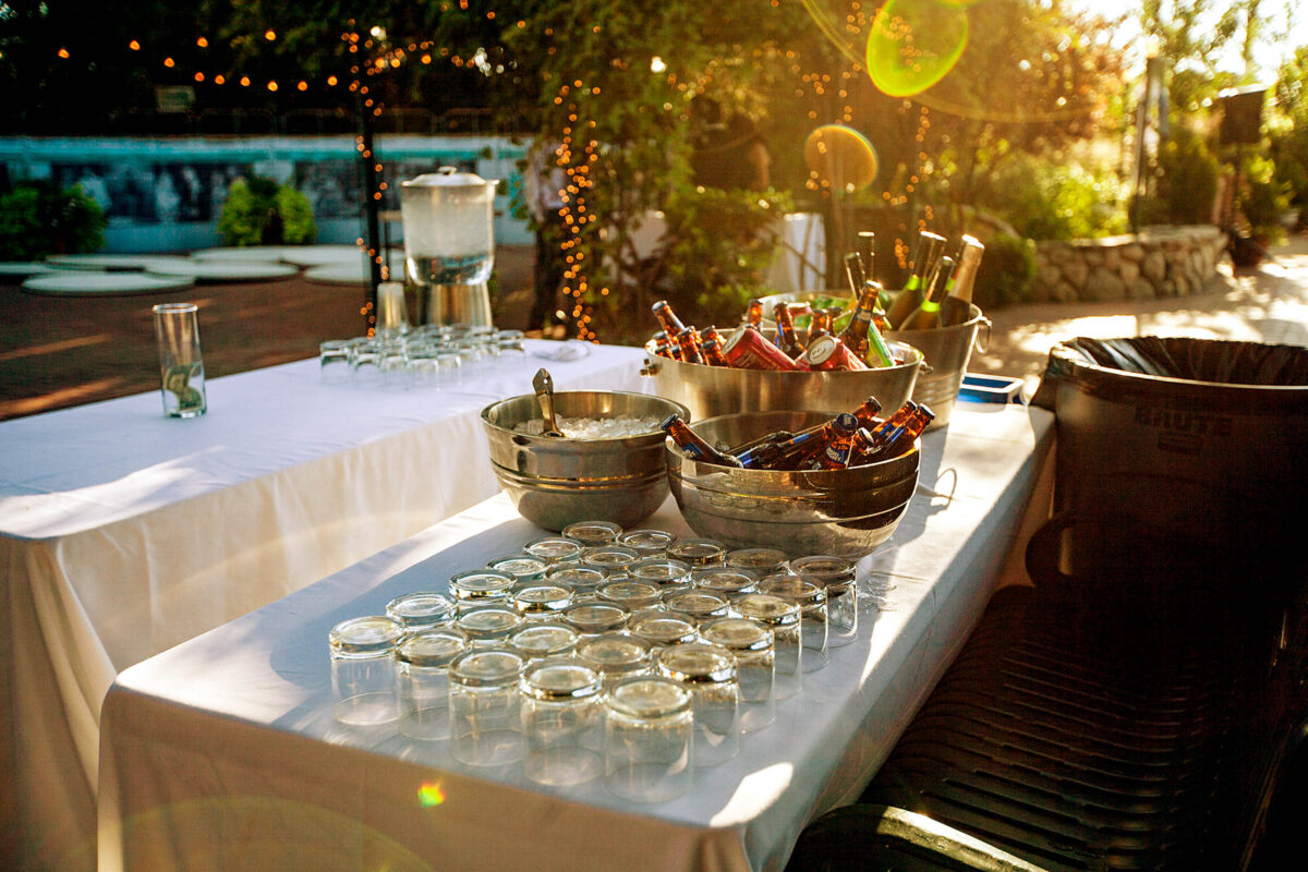 Event catering table
